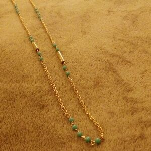Elegant Gold and Turquoise Necklace